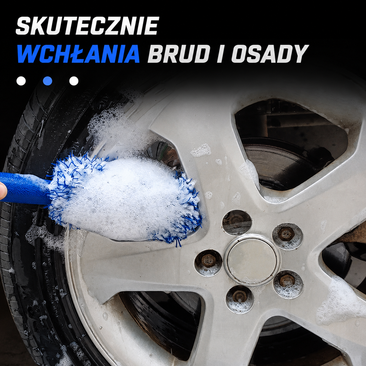 Szczotka do Felg i Opon DetailStash™  – Profesjonalne Czyszczenie Felg