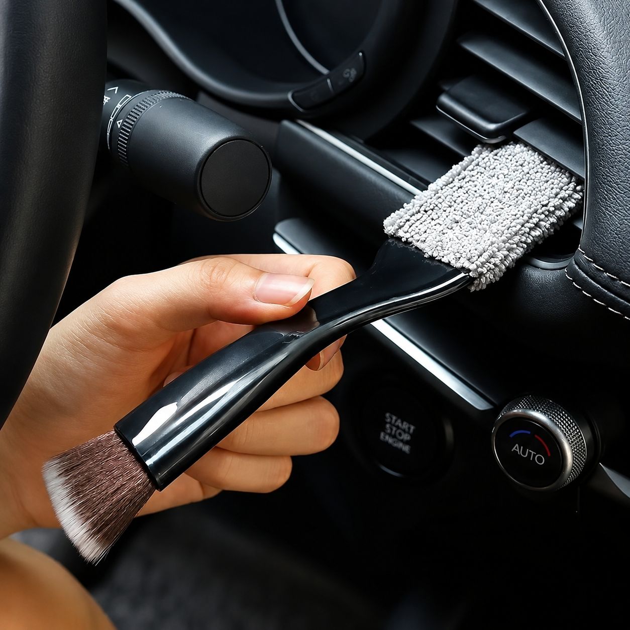 Szczotka Detailingowa do Wnętrza DetailStash™  – Skuteczne Czyszczenie Każdego Detalu